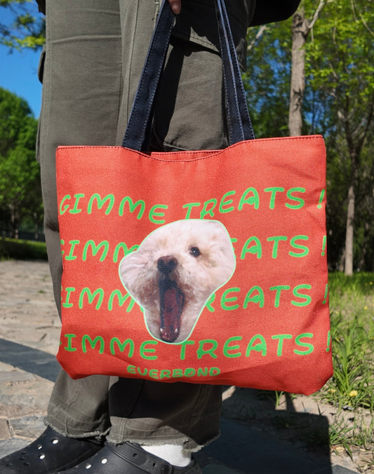 Custom Pet Face Canvas Tote – Waterproof & Fits 13.6" Laptop | Everbond