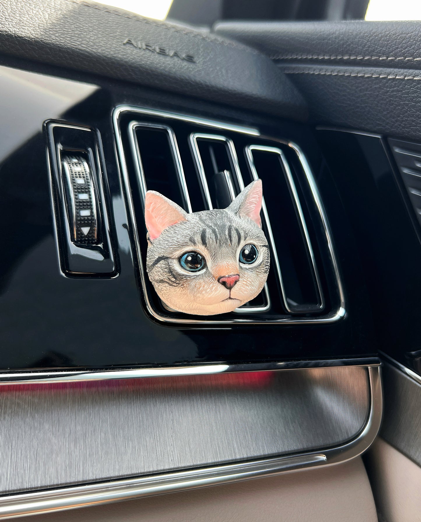 Custom Pet Car Air Freshener & Magnet – Hand Painted Keepsake
