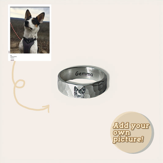 Custom Waterproof Pet Head Ring